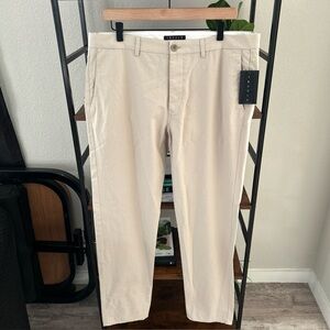 NEW Theory Men’s Craven Reef Khaki Straight Leg Pants Size 36x32